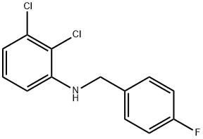2,3-二氯-N-(4-氟苄基)苯胺,1036453-69-6,结构式