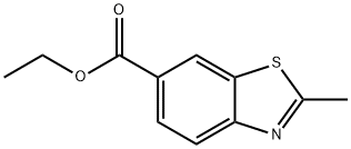 2-メチル-1,3-ベンゾチアゾール-6-カルボン酸エチル 化学構造式
