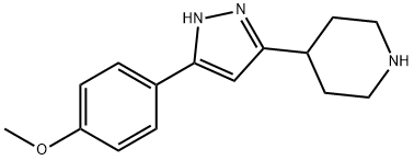 4-[5-(4-METHOXYPHENYL)-1H-PYRAZOL-3-YL]PIPERIDINE