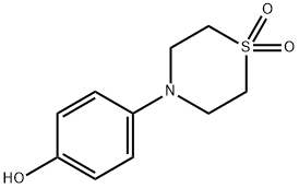 4-(4-HYDROXYPHENYL)THIOMORPHOLINE 1,1-DIOXIDE Struktur