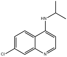 4-Quinolinamine, 7-chloro-N-(1-methylethyl)- 化学構造式
