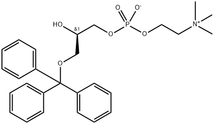 1-O-Trityl-sn-glycero-3-phosphocholine Structure