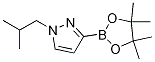 1H-Pyrazole, 1-(2-Methylpropyl)-3-(4,4,5,5-tetraMethyl-1,3,2-dioxaborolan-2-yl)- 化学構造式