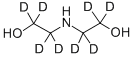 ビス(2-ヒドロキシエチル)-D8-アミン 化学構造式