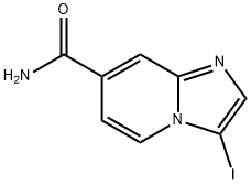 IMidazo[1,2-a]pyridine-7-carboxaMide, 3-iodo- Structure