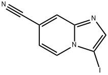 IMidazo[1,2-a]pyridine-7-carbonitrile, 3-iodo- Structure
