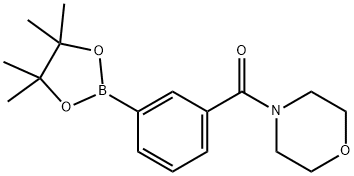 4-[3-(4,4,5,5-Tetramethyl-1,3,2-dioxaborolan-2-yl)benzoyl]morpholine Struktur