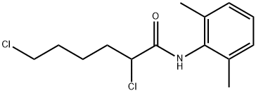2,6-二氯-N-(2,6-二甲基苯基)己酰胺,1037184-07-8,结构式