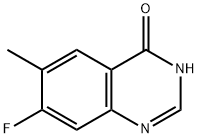 7-氟-6-甲基-3-氢喹唑啉-4酮QUINAZOLIN-4(3H)-ONE, 1037206-88-4, 结构式