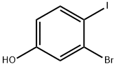 3-溴-4-碘苯酚, 1037298-05-7, 结构式