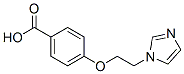 4-(2-(1-imidazolyl)ethoxy)benzoic acid Struktur