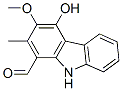 9H-Carbazole-1-carboxaldehyde, 4-hydroxy-3-methoxy-2-methyl- 结构式
