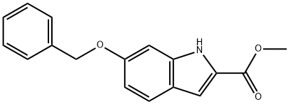 METHYL 6-BENZYLOXYINDOLE-2-CARBOXYLATE Struktur