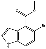 Methyl 5-bromo-1H-indazole-4-carboxylate Structure