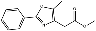 5-甲基-2-苯基恶唑-4-乙酸甲酯,103788-64-3,结构式