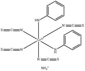 AMMONIUM RHODANILATE 化学構造式