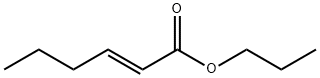 (E)-2-ヘキセン酸プロピル 化学構造式