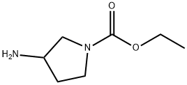4-アミノピロリジン-1-カルボン酸エチル 化学構造式