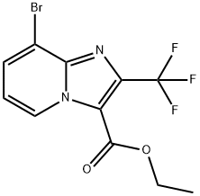 Ethyl 8-bromo-2-(trifluoromethyl)imidazo-[1,2-a]pyridine-3-carboxylate Structure
