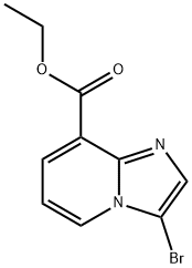 IMidazo[1,2-a]pyridine-8-carboxylic acid, 3-broMo-, ethyl ester Structure