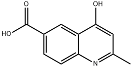 4-ヒドロキシ-2-メチルキノリン-6-カルボン酸 化学構造式