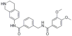 BenzaMide, 3,4-diMethoxy-N-[[3-[[(1,2,3,4-tetrahydro-7-isoquinolinyl)aMino]carbonyl]phenyl]Methyl]- Struktur