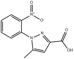 5-Methyl-1-(2-nitrophenyl)-1H-pyrazole-3-carboxylic acid Structure