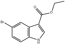 5-溴吲哚-3-羧酸乙酯, 103858-54-4, 结构式