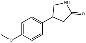 4-(4-メトキシフェニル)-2-ピロリジノン 化学構造式