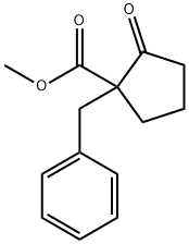 2-BENZYL-2-CARBOMETHOXYCYCLOPENTANONE Structure
