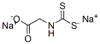 N-(Carboxymethyl)dithiocarbamic acid disodium salt Structure