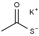 Potassium thioacetate Struktur