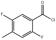 2,5-二氟-4-甲基苯甲酰氯, 103877-56-1, 结构式