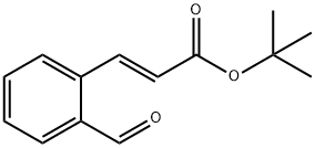 (E)-3-(2-Formylphenyl)-2-propenoic acid 1,1-dimethyl ethyl ester Struktur