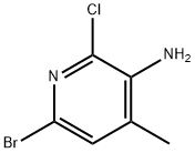 3-AMINO-6-BROMO-2-CHLORO-4-METHYLPYRIDINE Structure