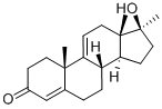 17beta-羟基-17-甲基雄甾-4,9(11)-二烯-3-酮, 1039-17-4, 结构式