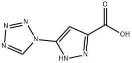 5-(1H-tetrazol-1-yl)-1H-pyrazole-3-carboxylic acid(SALTDATA: FREE) Structure