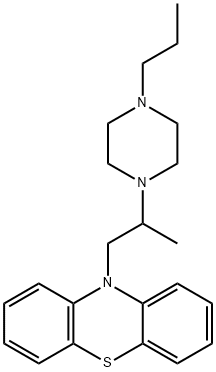 Phenothiazine, 10-(2-(4-propyl-1-piperazinyl)propyl)- Structure