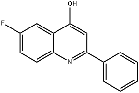 6-FLUORO-2-PHENYL-4-QUINOLINOL Struktur