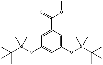 3,5-二(叔丁基二甲基硅氧基)苯甲酸甲酯, 103929-83-5, 结构式