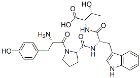 (2S,3R)-2-[[(2S)-2-[[(2S)-1-[(2S)-2-amino-3-(4-hydroxyphenyl)propanoyl ]pyrrolidine-2-carbonyl]amino]-3-(1H-indol-3-yl)propanoyl]amino]-3-hyd roxy-butanoic acid|