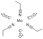 トリカルボニルトリス(プロピオニトリル)モリブデン (O), min. 95% 化学構造式