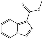 イミダゾ[1,5-A]ピリジン-1-カルボン酸メチル 化学構造式