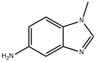 1-メチル-1H-ベンズイミダゾール-5-アミン 化学構造式