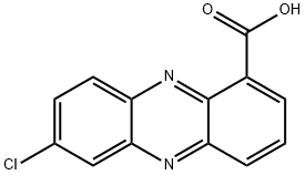 7-氯-吩嗪-1-羧酸, 103942-92-3, 结构式