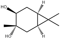 [1S-(1alpha,3alpha,4beta,6alpha)]-3,7,7-trimethylbicyclo[4.1.0]heptane-3,4-diol Struktur