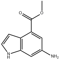 6‐アミノ‐1H‐インドール‐4‐カルボン酸メチル 化学構造式