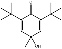 2,6-Di(tert-butyl)-4-hydroxy-4-methyl-2,5-cyclohexadien-1-one Struktur