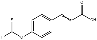 (Z)-3-(4-(二氟甲氧基)苯基)丙烯酸,103962-07-8,结构式