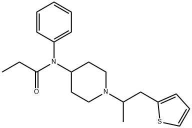 α-メチルチオフェンタニル 化学構造式